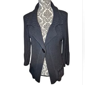 525 America Black Knit Cardigan